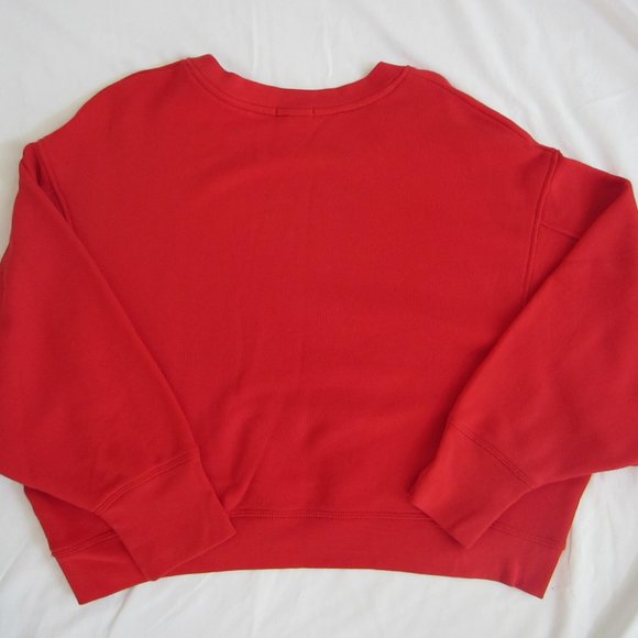 Joie The Hamptons Cropped Red Sweatshirt - Picture 5 of 6